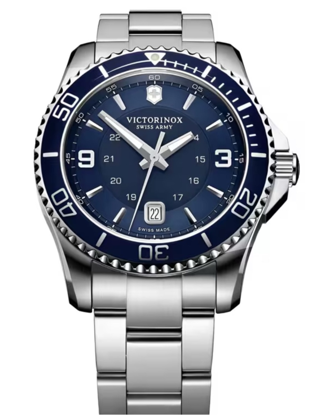Victorinox Swiss Army 241602 Maverick Navy Blue Dial Stainless Steel
